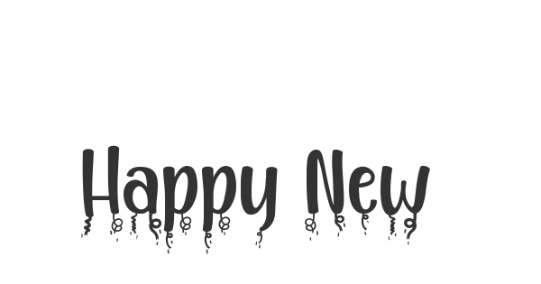 Happy New Year Party font thumb